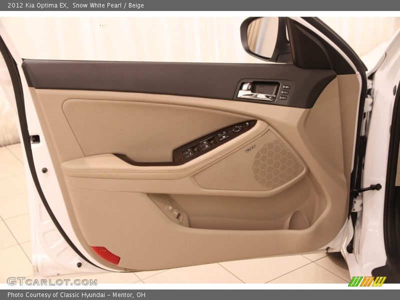 Snow White Pearl / Beige 2012 Kia Optima EX