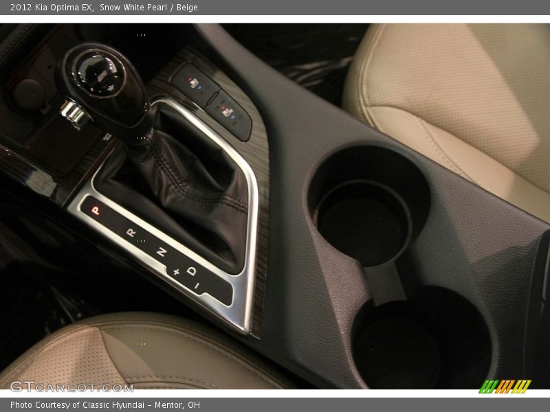 Snow White Pearl / Beige 2012 Kia Optima EX