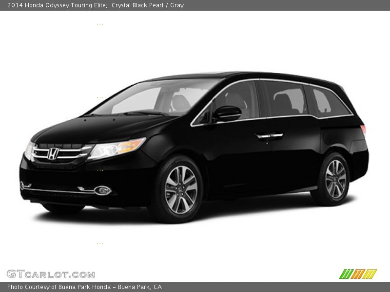 Crystal Black Pearl / Gray 2014 Honda Odyssey Touring Elite