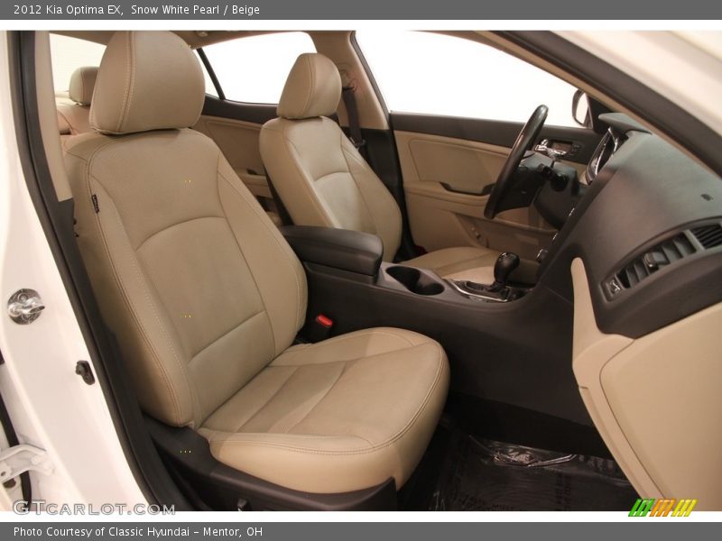 Snow White Pearl / Beige 2012 Kia Optima EX