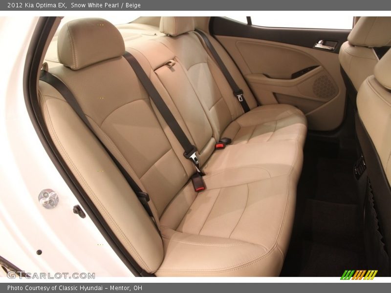 Snow White Pearl / Beige 2012 Kia Optima EX