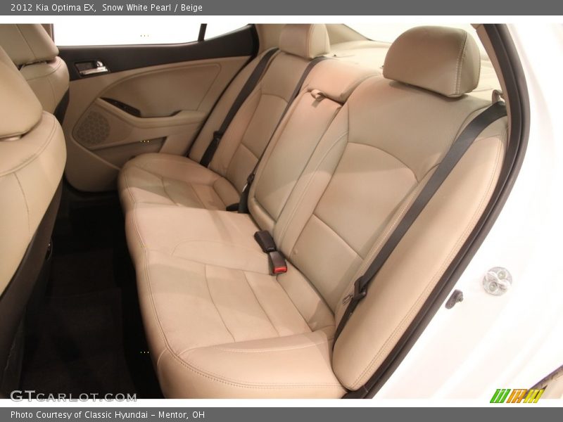 Snow White Pearl / Beige 2012 Kia Optima EX