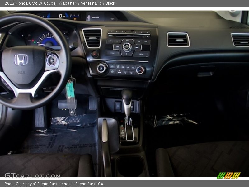 Alabaster Silver Metallic / Black 2013 Honda Civic LX Coupe