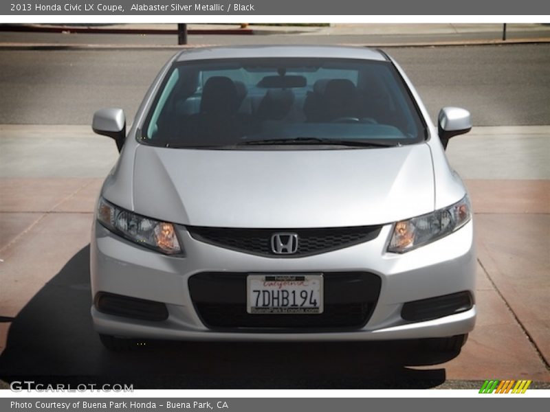 Alabaster Silver Metallic / Black 2013 Honda Civic LX Coupe
