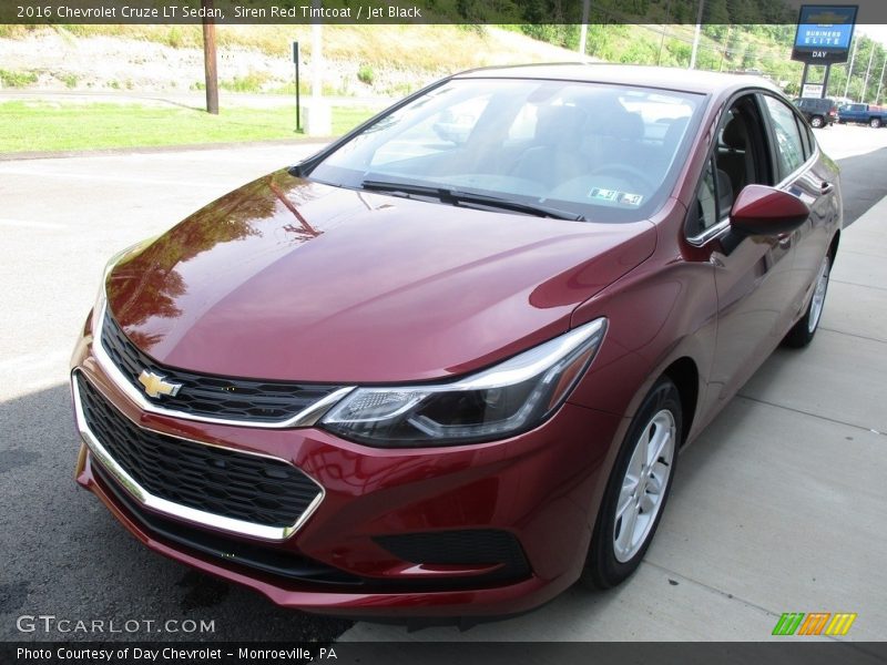 Siren Red Tintcoat / Jet Black 2016 Chevrolet Cruze LT Sedan