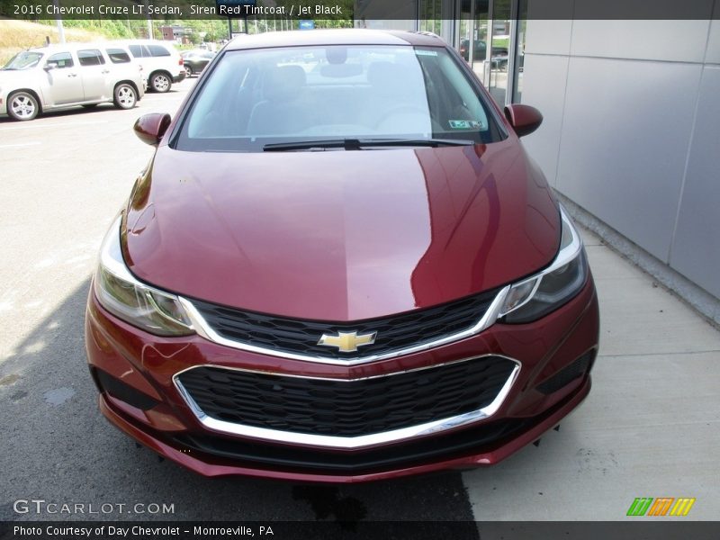 Siren Red Tintcoat / Jet Black 2016 Chevrolet Cruze LT Sedan