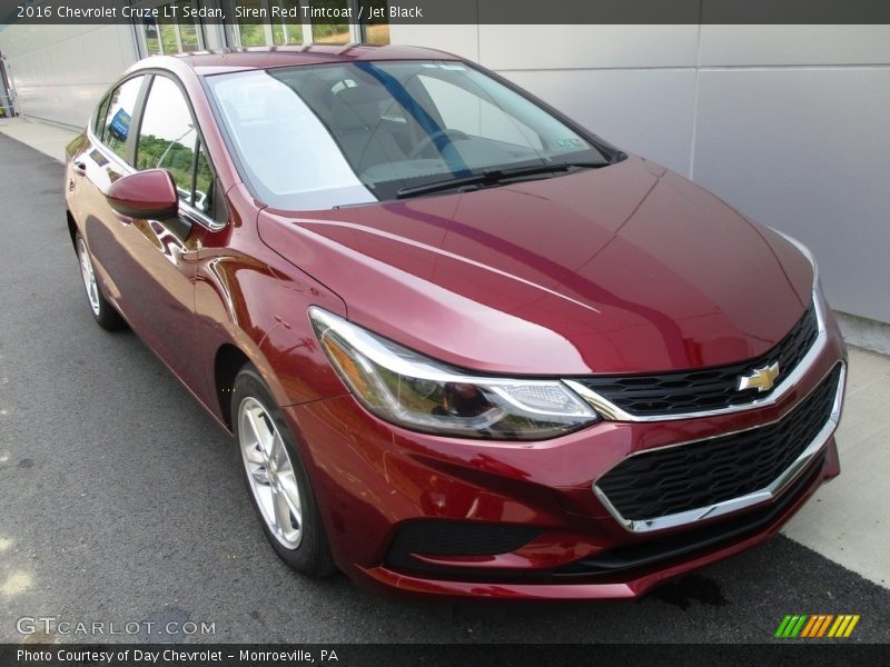 Siren Red Tintcoat / Jet Black 2016 Chevrolet Cruze LT Sedan