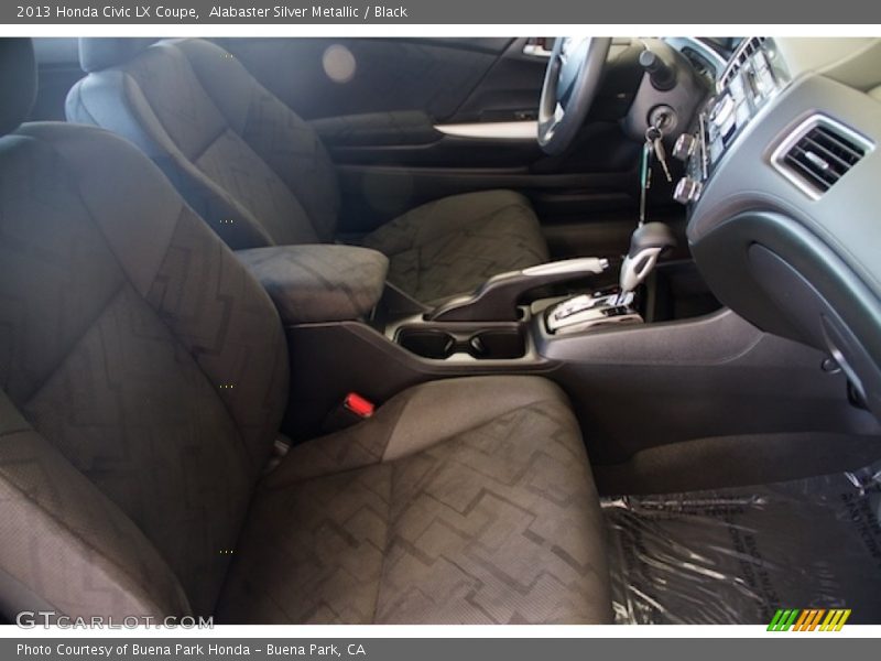 Alabaster Silver Metallic / Black 2013 Honda Civic LX Coupe