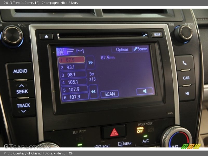 Champagne Mica / Ivory 2013 Toyota Camry LE