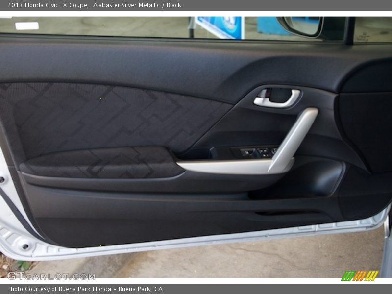 Alabaster Silver Metallic / Black 2013 Honda Civic LX Coupe