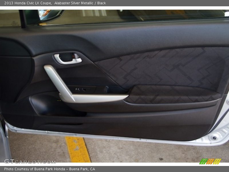Alabaster Silver Metallic / Black 2013 Honda Civic LX Coupe