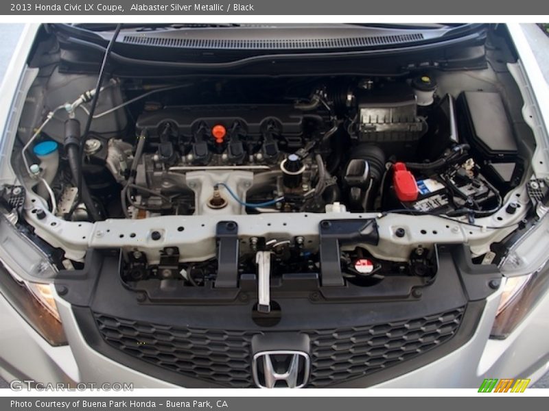 Alabaster Silver Metallic / Black 2013 Honda Civic LX Coupe
