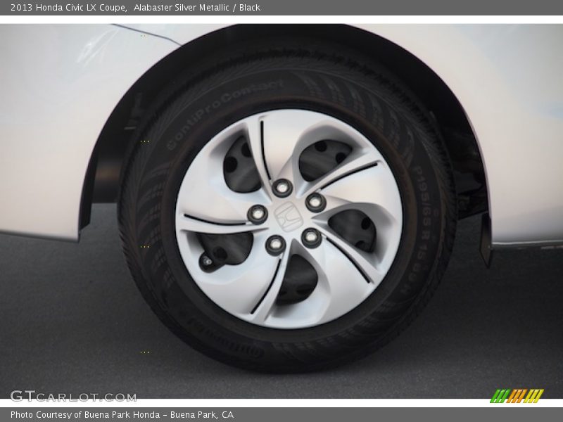 Alabaster Silver Metallic / Black 2013 Honda Civic LX Coupe