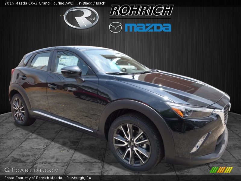 Jet Black / Black 2016 Mazda CX-3 Grand Touring AWD