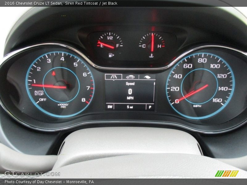 Siren Red Tintcoat / Jet Black 2016 Chevrolet Cruze LT Sedan