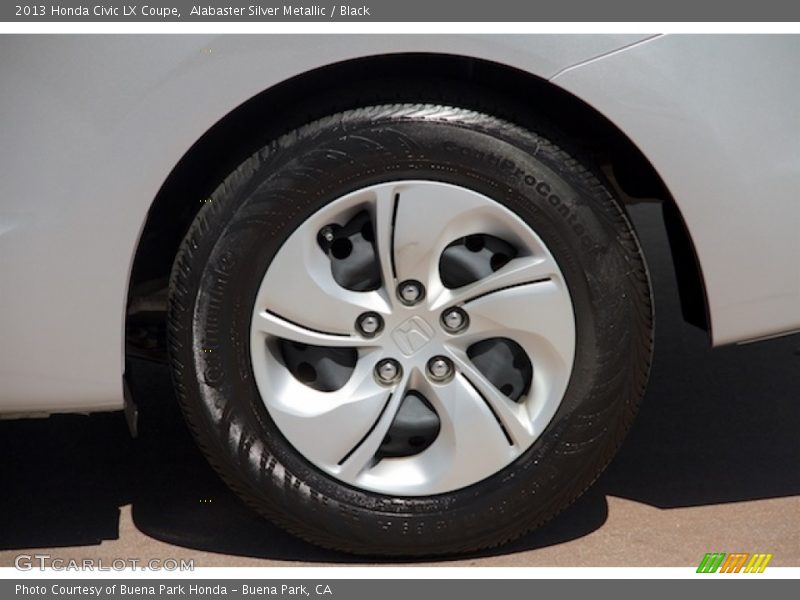 Alabaster Silver Metallic / Black 2013 Honda Civic LX Coupe