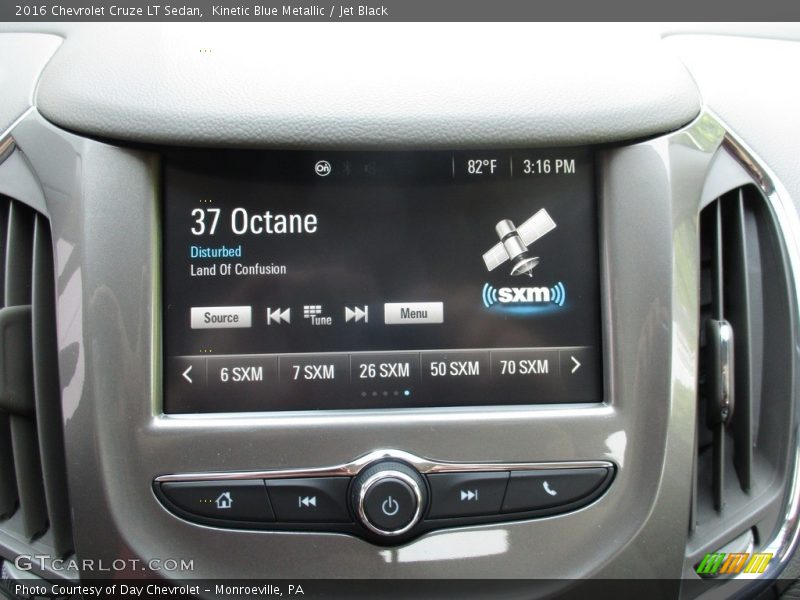 Kinetic Blue Metallic / Jet Black 2016 Chevrolet Cruze LT Sedan