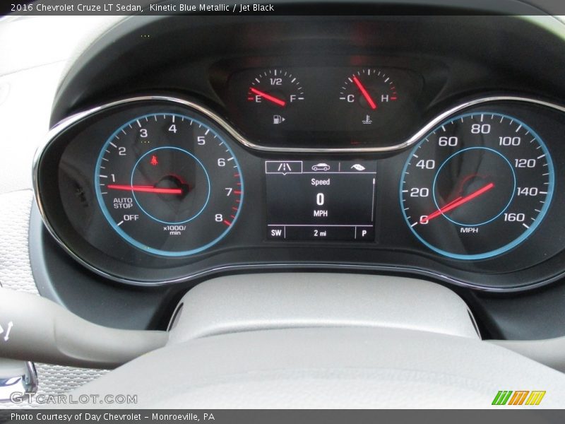 Kinetic Blue Metallic / Jet Black 2016 Chevrolet Cruze LT Sedan