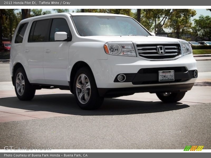 Taffeta White / Gray 2013 Honda Pilot EX