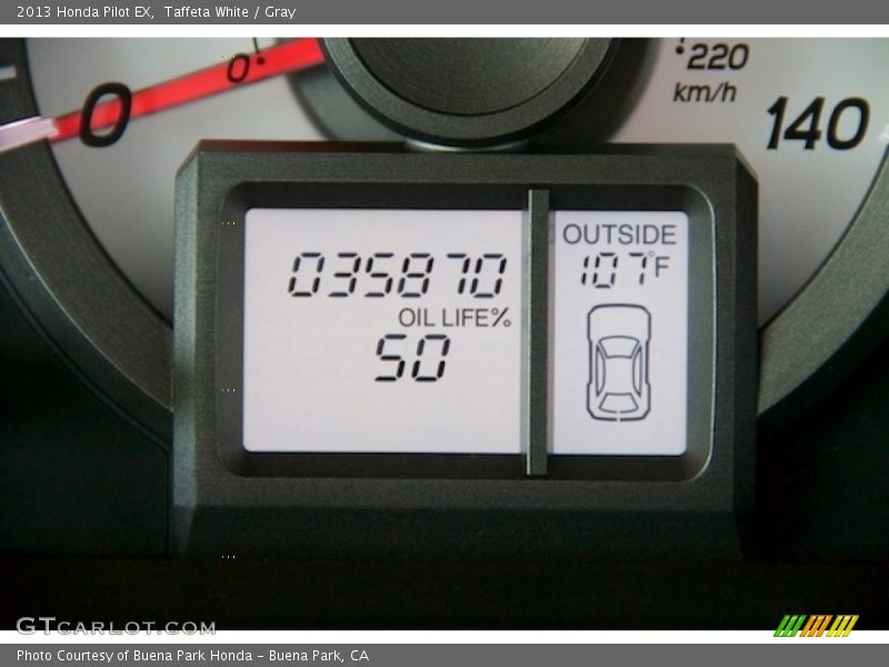 Taffeta White / Gray 2013 Honda Pilot EX