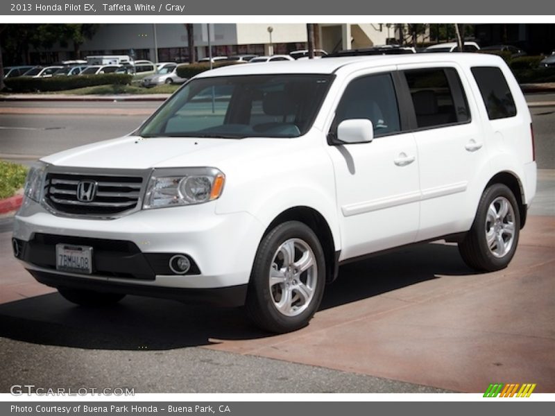 Taffeta White / Gray 2013 Honda Pilot EX