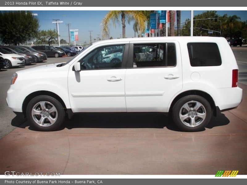 Taffeta White / Gray 2013 Honda Pilot EX