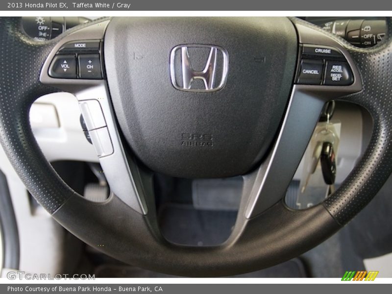 Taffeta White / Gray 2013 Honda Pilot EX