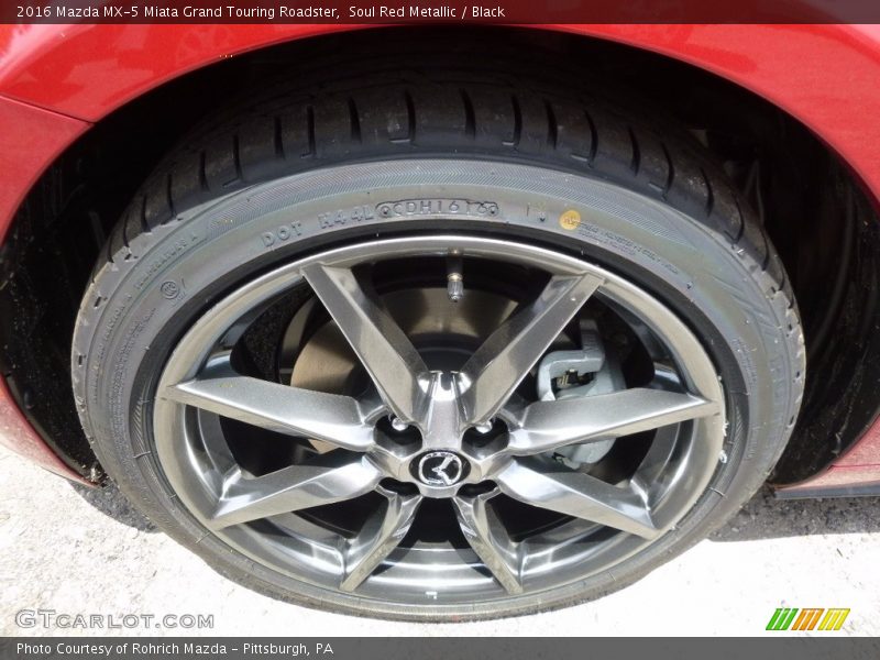 Soul Red Metallic / Black 2016 Mazda MX-5 Miata Grand Touring Roadster