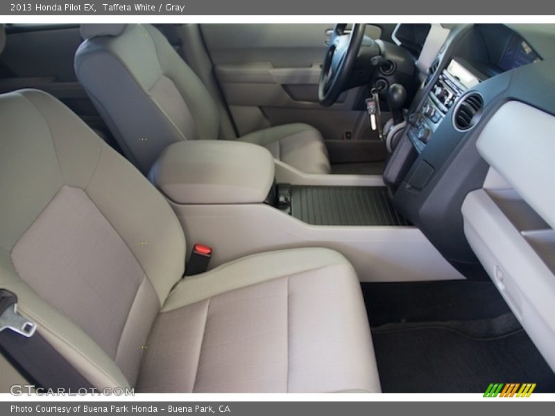 Taffeta White / Gray 2013 Honda Pilot EX