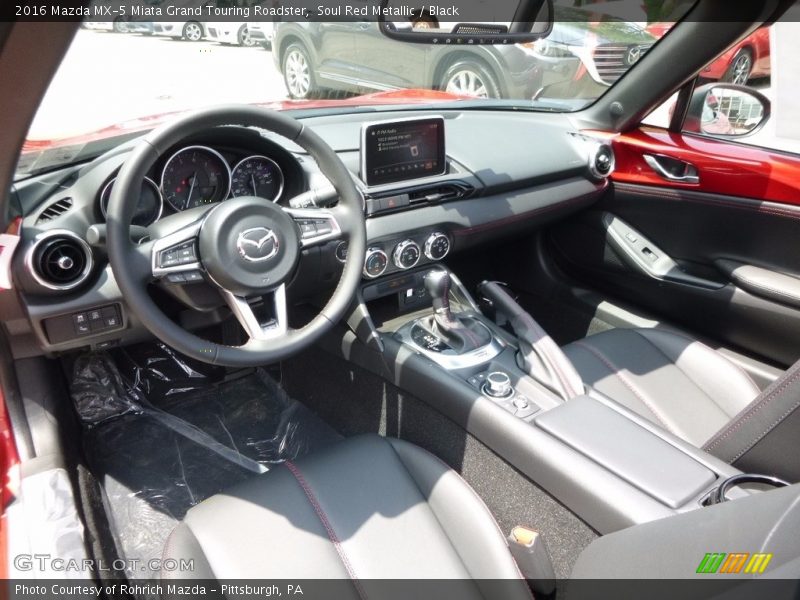 Soul Red Metallic / Black 2016 Mazda MX-5 Miata Grand Touring Roadster