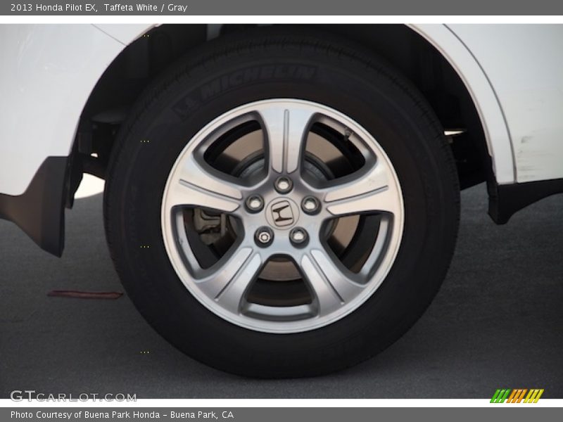 Taffeta White / Gray 2013 Honda Pilot EX
