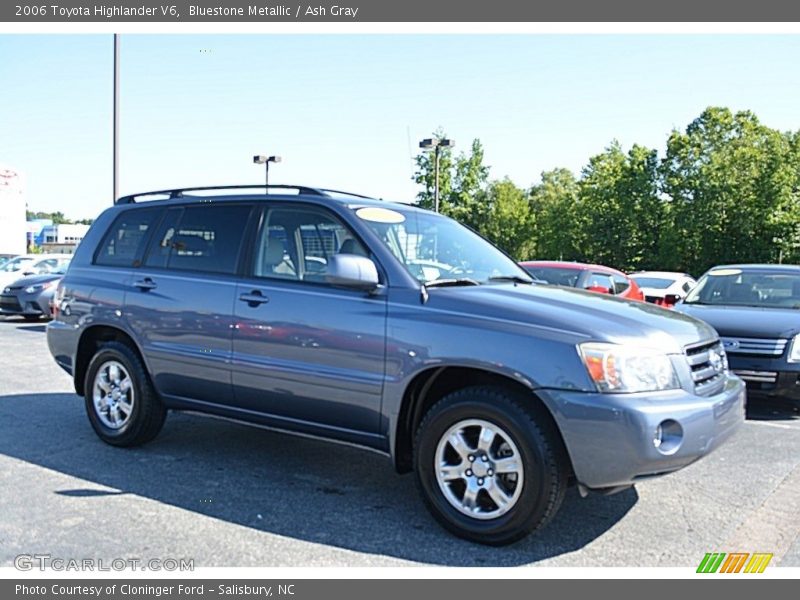 Bluestone Metallic / Ash Gray 2006 Toyota Highlander V6