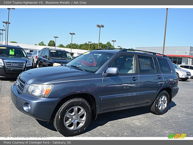 Bluestone Metallic / Ash Gray 2006 Toyota Highlander V6