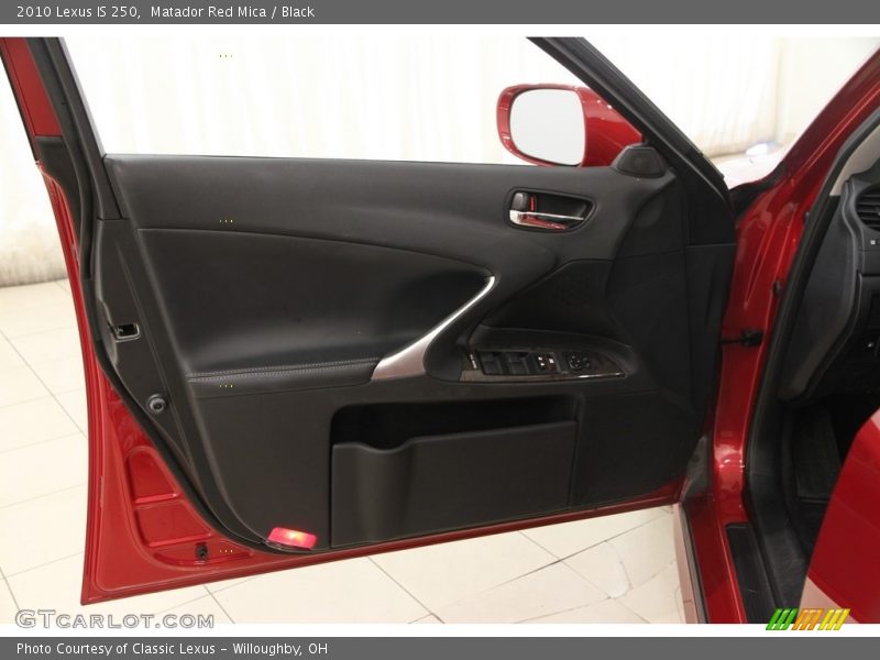 Matador Red Mica / Black 2010 Lexus IS 250