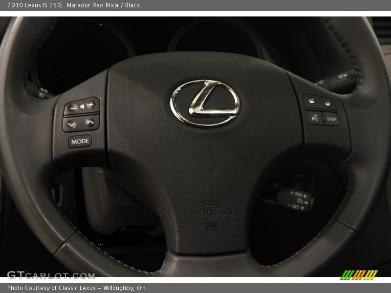 Matador Red Mica / Black 2010 Lexus IS 250