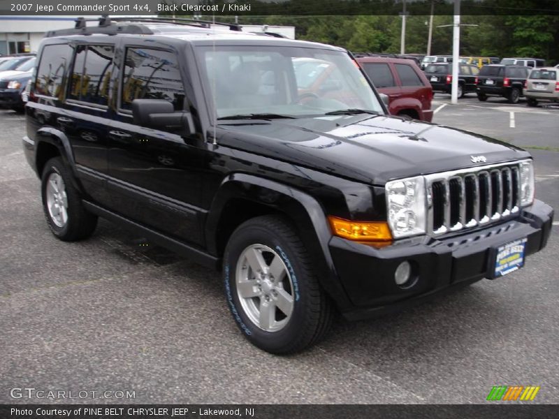 Black Clearcoat / Khaki 2007 Jeep Commander Sport 4x4