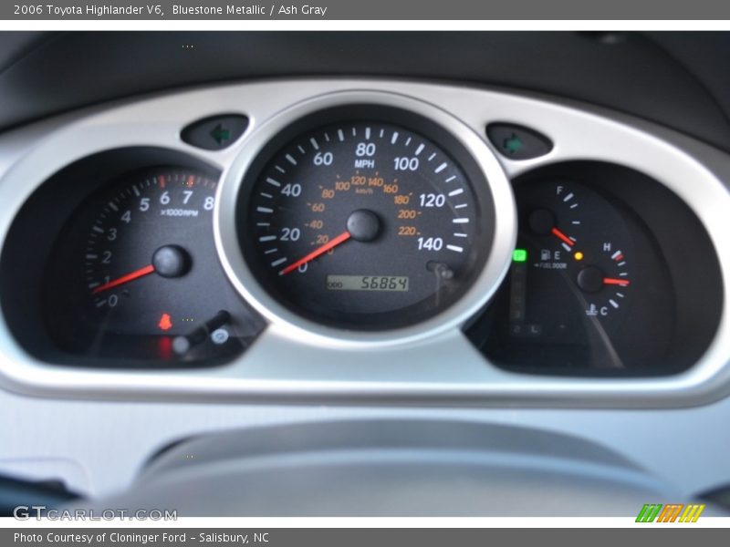 Bluestone Metallic / Ash Gray 2006 Toyota Highlander V6