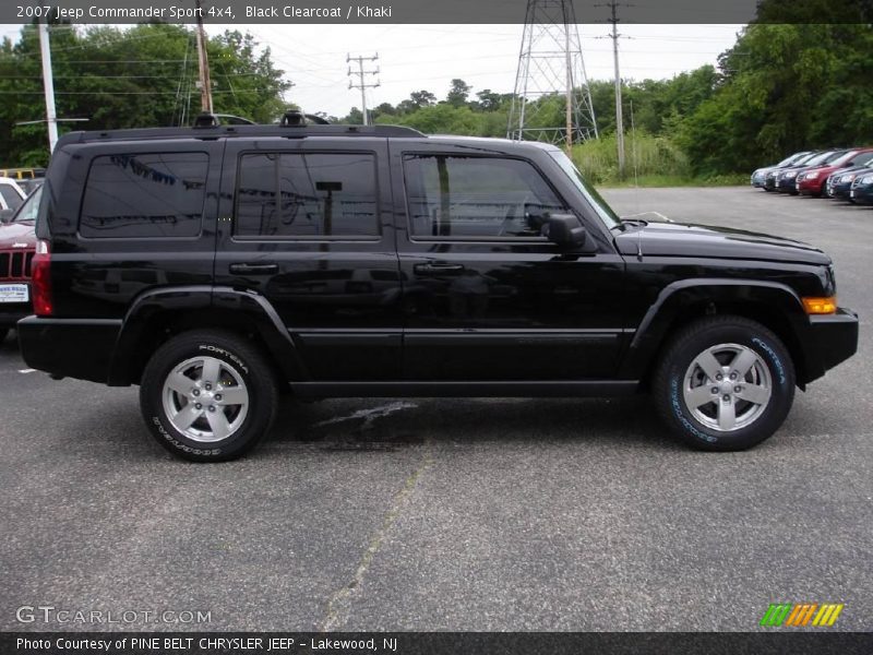 Black Clearcoat / Khaki 2007 Jeep Commander Sport 4x4