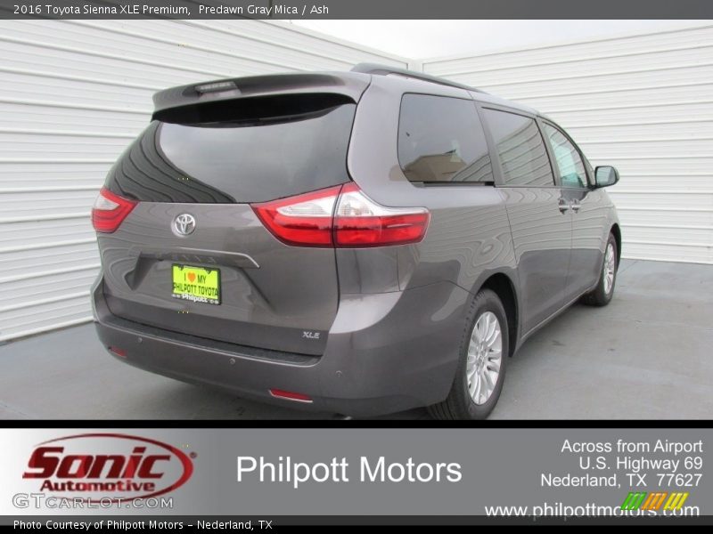 Predawn Gray Mica / Ash 2016 Toyota Sienna XLE Premium