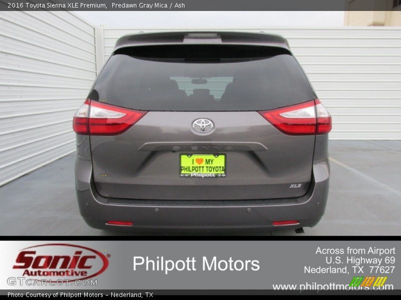 Predawn Gray Mica / Ash 2016 Toyota Sienna XLE Premium