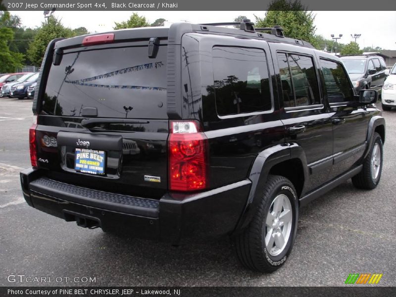 Black Clearcoat / Khaki 2007 Jeep Commander Sport 4x4