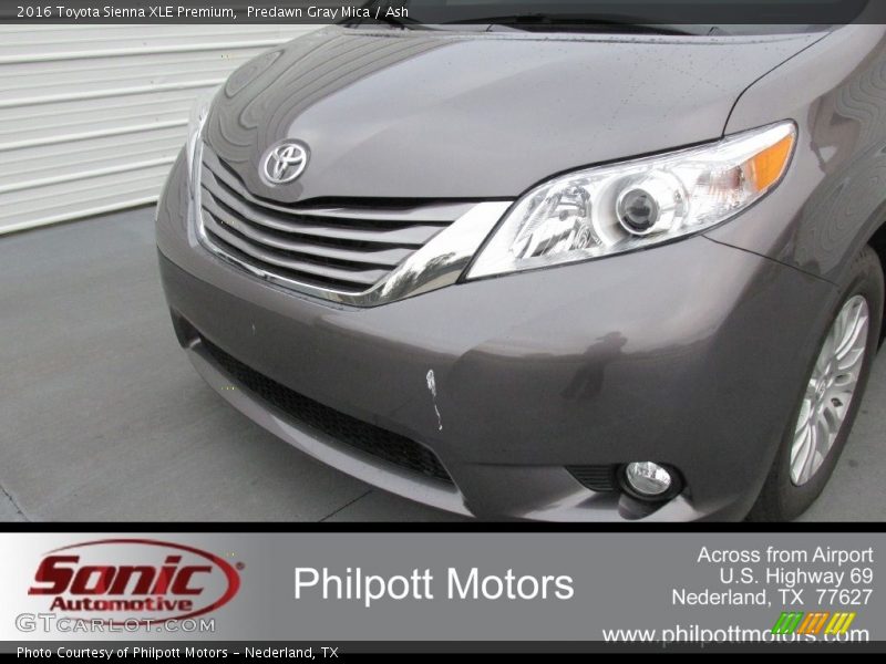 Predawn Gray Mica / Ash 2016 Toyota Sienna XLE Premium