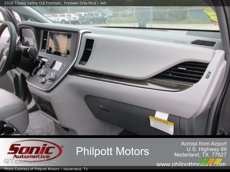 Predawn Gray Mica / Ash 2016 Toyota Sienna XLE Premium