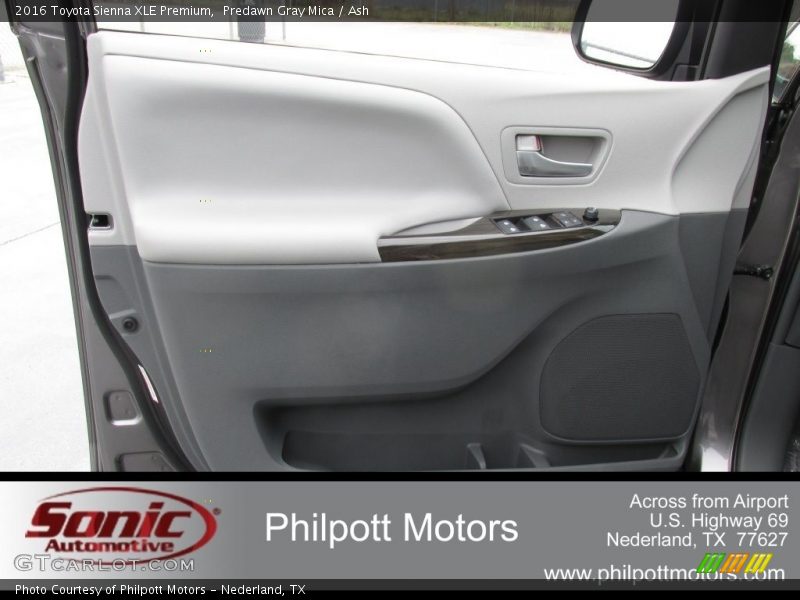 Predawn Gray Mica / Ash 2016 Toyota Sienna XLE Premium