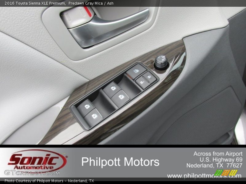 Predawn Gray Mica / Ash 2016 Toyota Sienna XLE Premium