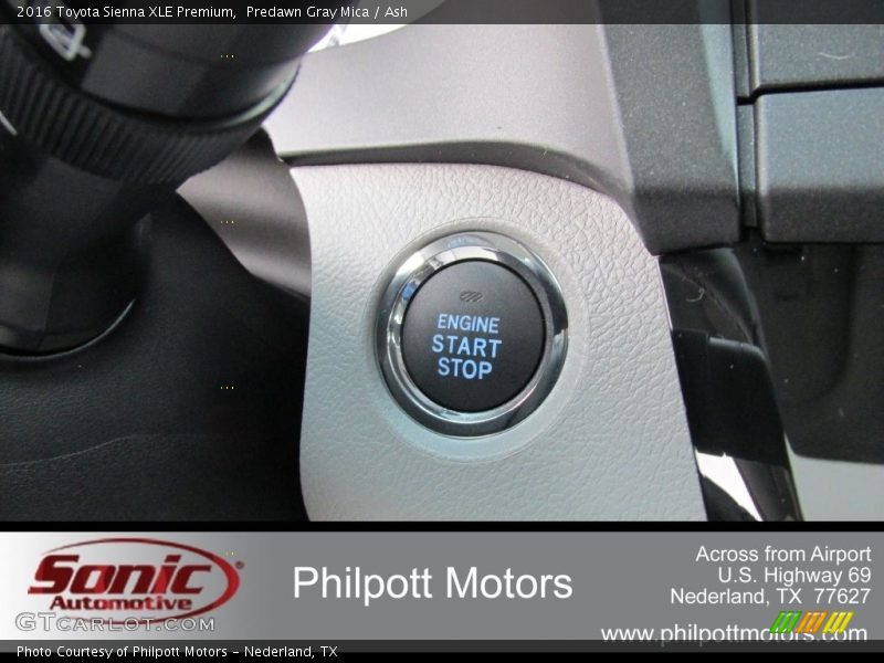 Predawn Gray Mica / Ash 2016 Toyota Sienna XLE Premium