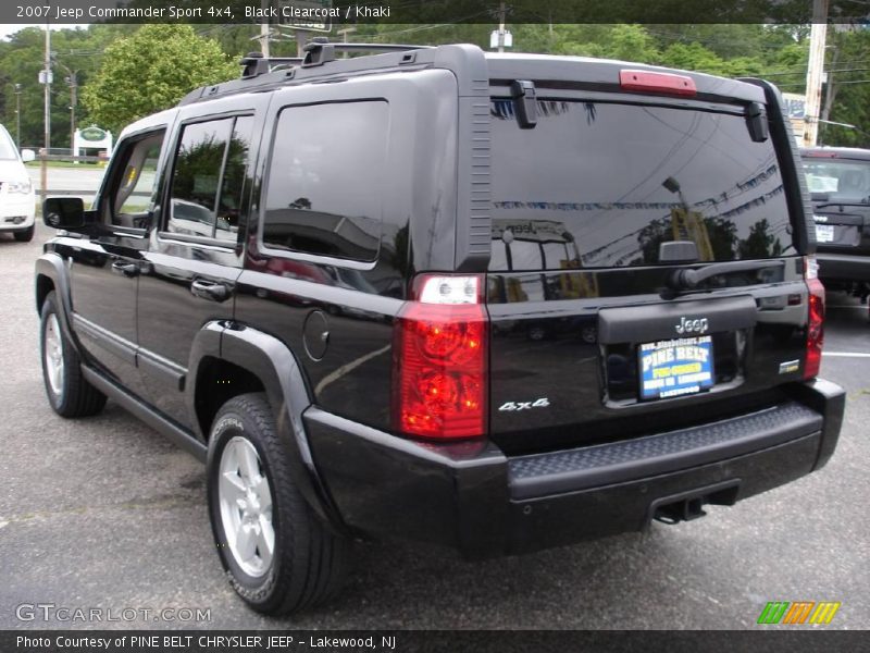Black Clearcoat / Khaki 2007 Jeep Commander Sport 4x4