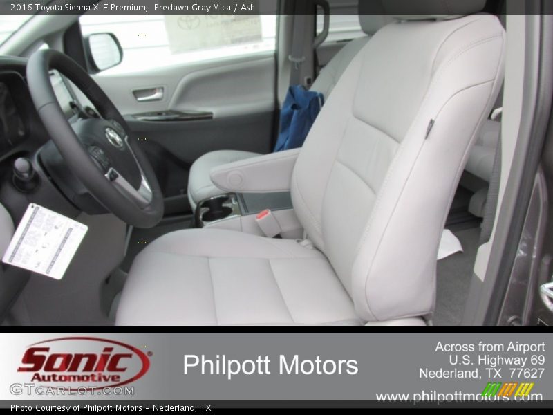 Predawn Gray Mica / Ash 2016 Toyota Sienna XLE Premium
