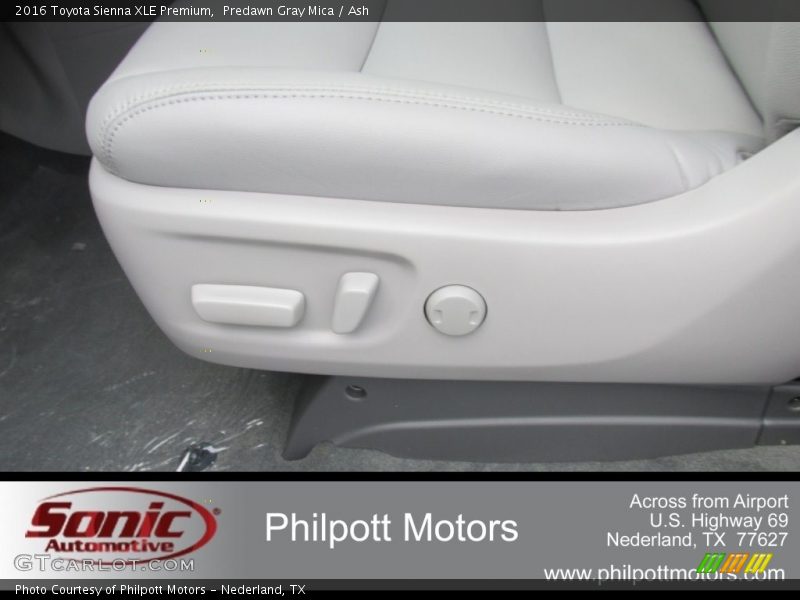 Predawn Gray Mica / Ash 2016 Toyota Sienna XLE Premium