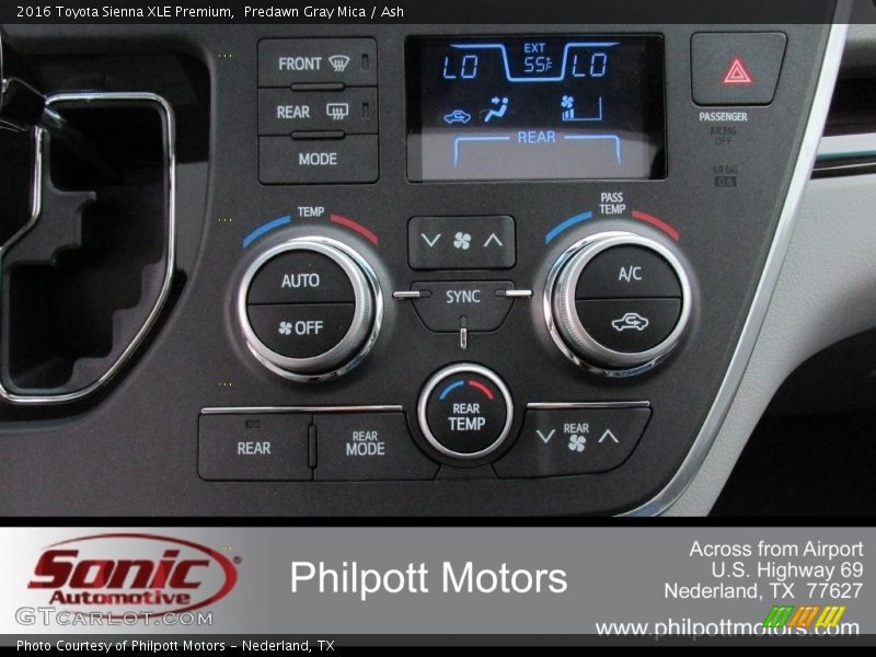 Predawn Gray Mica / Ash 2016 Toyota Sienna XLE Premium